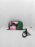 Steve Madden BGIRLY Double Zip Around Wallet/Wristlet, Green Floral, Small