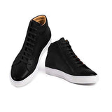 AVIMA Monet Mens Luxury Fashion Sneaker - Handcrafted in Italy - for Xmas Gifts, Gift for Friends, Birthday Gifts - Medium Width (Nero)