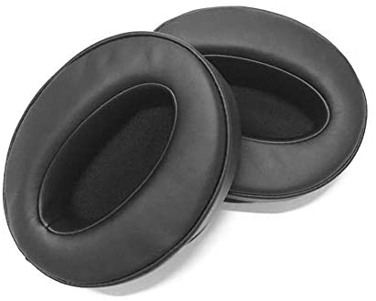 Kraken Pro v2 Earpads Repair Parts by Reki - Premium Replacement Protein Leather & Memory Foam Ear Pads Ear Cushion Pad Cover Compatible with Razer Kraken Pro V2 Gaming Headphone ONLY - Black