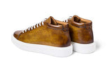 AVIMA Jackson Mens Luxury Fashion Sneaker - Handcrafted in Italy - for Xmas Gifts, Gift for Friends, Birthday Gifts - Medium Width - Cuoio