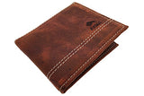 Wallet for Men, 1 BEST Genuine 100% Cowhide Leather Men's Handcrafted Bifold Wallet by AVIMA
