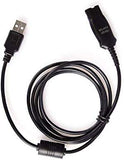DA95 USB QD Cable Adapter Compatible with Plantronics H251 H251N H261 H261N HW291N, HW301N HW710 HW720 and H-Series & HW-Series Headsets