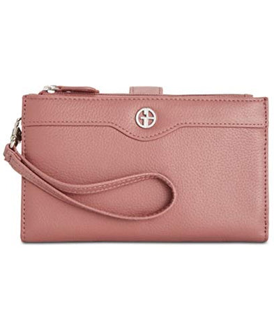 Giani Bernini Softy Leather Double Zip Tech Wristlet