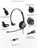 Premium USB Headsets – Microphone Headset for Office - Headphones with Mic for PC, Loptops, Call Center, Online Learning, Voice Chat, Gaming, Softphones Calls - Clear Sound