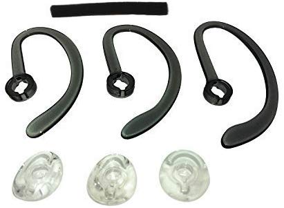 AvimaBasics CS540 Ear Tips | Replacement Earbuds Ear Buds Headset Parts Spare Kit Ear Loops Compatible with Plantronics CS540 WH500 W440 Savi W740 - Includes: 3 Earloops, 3 Eartips & Foam Tube
