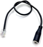 AvimaBasics Premium Best 3.5mm Jack to RJ9/RJ10 Phone Headset to Office Phone Adapter Cable