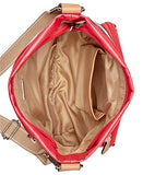 Giani Bernini Canvas Stripe Handbag Crossbody (Red)
