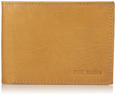 Steve Madden Men's Antique Leather Passcase Wallet