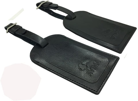 Leather Luggage Tag by AVIMA | Bag Tags Suitcase Tags Identifiers Travel Tags 2pc