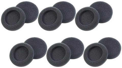 Plantronics 15729-05 Replacement Foam Ear Cushion (6-Pair), Black for use with H51, H51N, H61, H61N, H91, H91N, H101, H101N, SP04, SP05, PLX400 and PLX500 Headsets