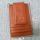 AVIMA Money Clip, Slim Front Pocket Wallet, Leather RFID Blocking Strong Magnet