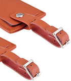 AVIMA Premium Luxury Handmade Soft Leather Travel Suitcases Luggage & Bag Tags 2pcs Set