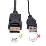 avimabasics Premium puerto de visualización DisplayPort macho a HDMI hembra Cable convertidor adaptador DP a HDMI
