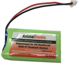 AvimaBasics Premium Replacement Rechargeable Battery for VXI Blue Parrott B250-XT B250-XT+ Wireless Bluetooth Headset Roadwarrior Blue Parrott 052030 502030 Blue Parrot PL602030