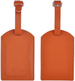 Leather Luggage Tag by AVIMA | Bag Tags Suitcase Tags Identifiers Travel Tags 2pc