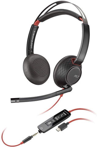 Plantronics Blackwire 5220 USB-C Headset, On-Ear Mono Headset, Wired