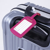 AVIMA Premium Luxury Handcrafted Saffiano Leather Travel Suitcase Luggage Bag Tags 2pcs Set