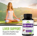 All Natural Herbal Liver Support Supplement, Cleanse and Detox | Liver Aid, Liver Health, Liver Detoxifier Regenerator | Advanced & Fast-Acting Milk Thistle Extract Ginger & Turmeric Formula