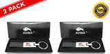 AVIMA Premium Elegant Classic Casual Durable Stylish Genuine Leather Strap Key Chain Car Key Key Fob with 1 Key Ring - Perfect