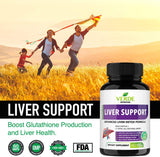 All Natural Herbal Liver Support Supplement, Cleanse and Detox | Liver Aid, Liver Health, Liver Detoxifier Regenerator | Advanced & Fast-Acting Milk Thistle Extract Ginger & Turmeric Formula