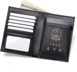 AVIMA Passport Holder Travel Wallet - for Men & Women - Genuine Leather RFID Blocking - Securely Holds Passport, ID Cards, Business Cards, Credit Cards, Boarding Passes