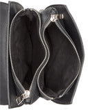 STEVE MADDEN Merrit Black Crossbody Curved Woven Studded Handbag - Retail $78