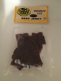 Climax Jerky Best Premium Slightly Sweet 4 OZ. Mild and Tender Honey Glazed Beef Steak Jerky from Colorado USA - Wood Smoked with Hickory Wood Buy Multiple Packs and Save!