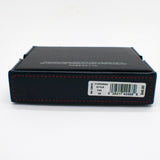 Tommy Hilfiger Men's Leather Credit Card Wallet Trifold Black Navy 31HP110029